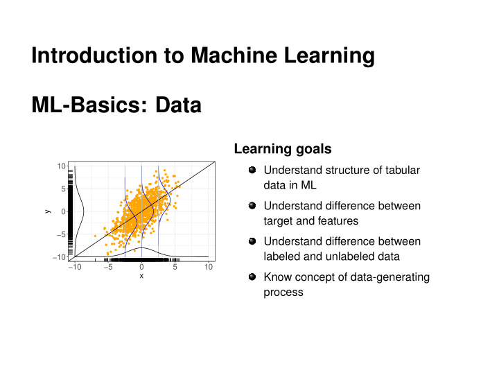 introduction to machine learning ml basics data