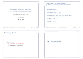 46.1 Introduction  chapter overview:  46. Introduction and Quantification  47. Representation