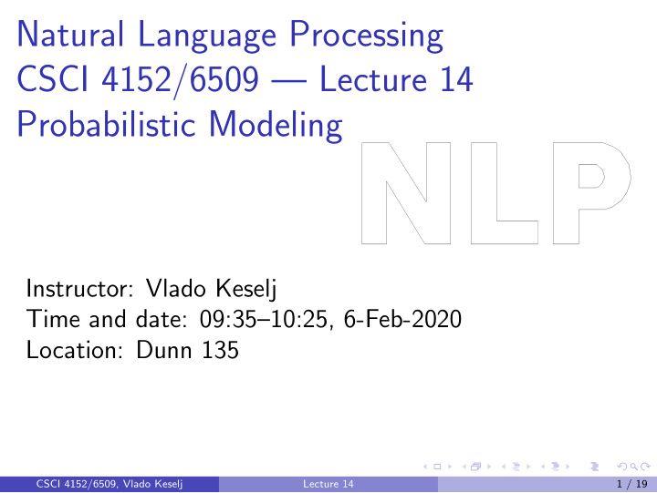 natural language processing csci 4152 6509 lecture 14