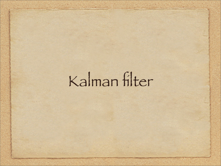 kalman filter kalman filter