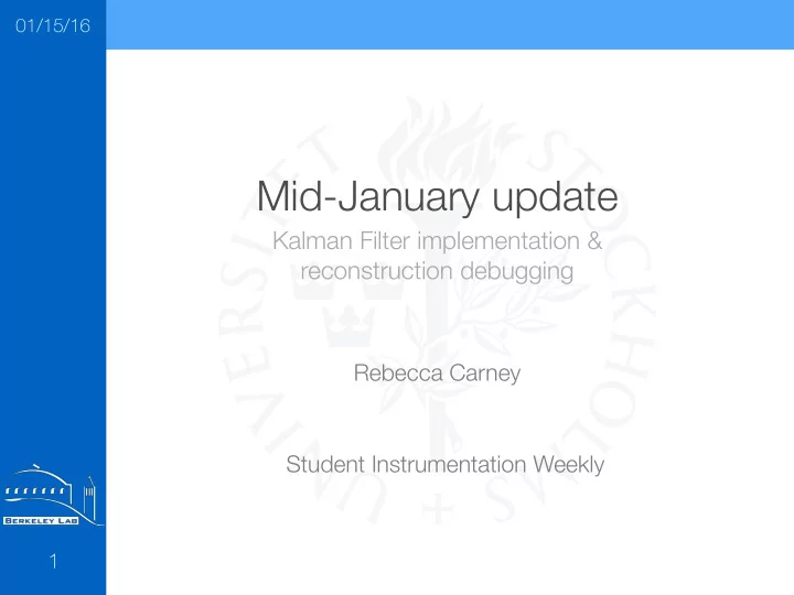 mid january update