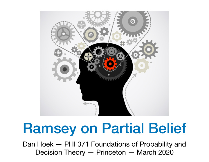 ramsey on partial belief