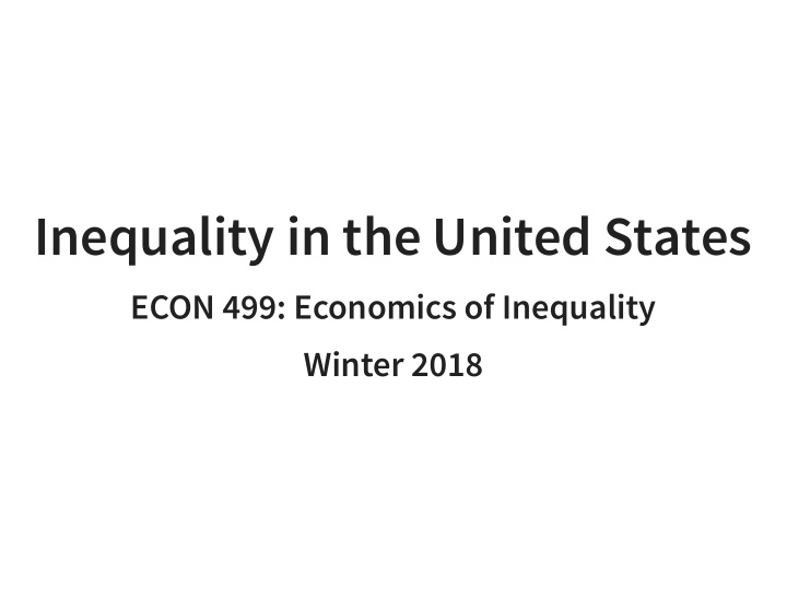 inequality in the united states