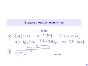 Support vector machines  CS 446  Part 1: linear support vector machines  1.0  1.0  1.0  0.8  0.8