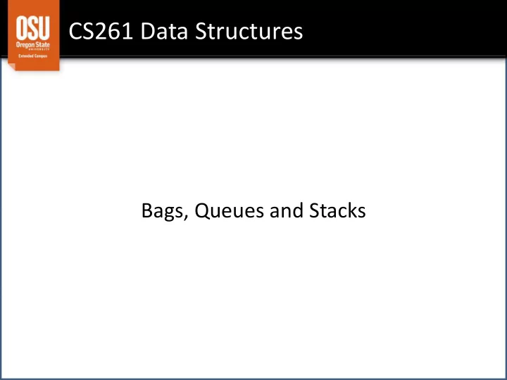 cs261 data structures