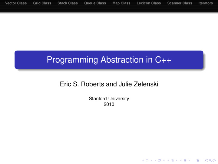 programming abstraction in c