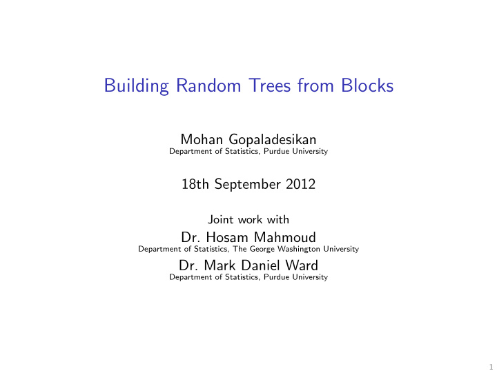 building random trees from blocks
