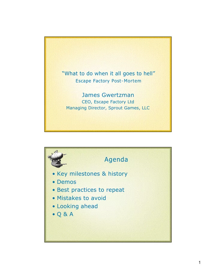 agenda