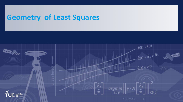 geometry of least squares