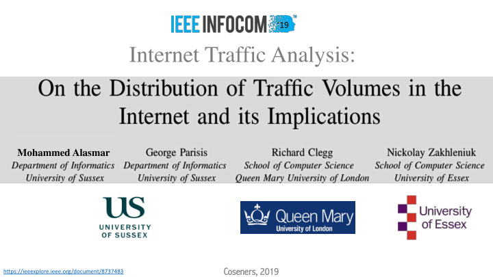 internet traffic analysis
