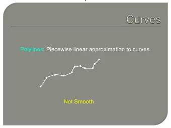 Not Smooth  High degree approximation  Explicit y=f(x)  Implicit f(x,y)=0  Parametric