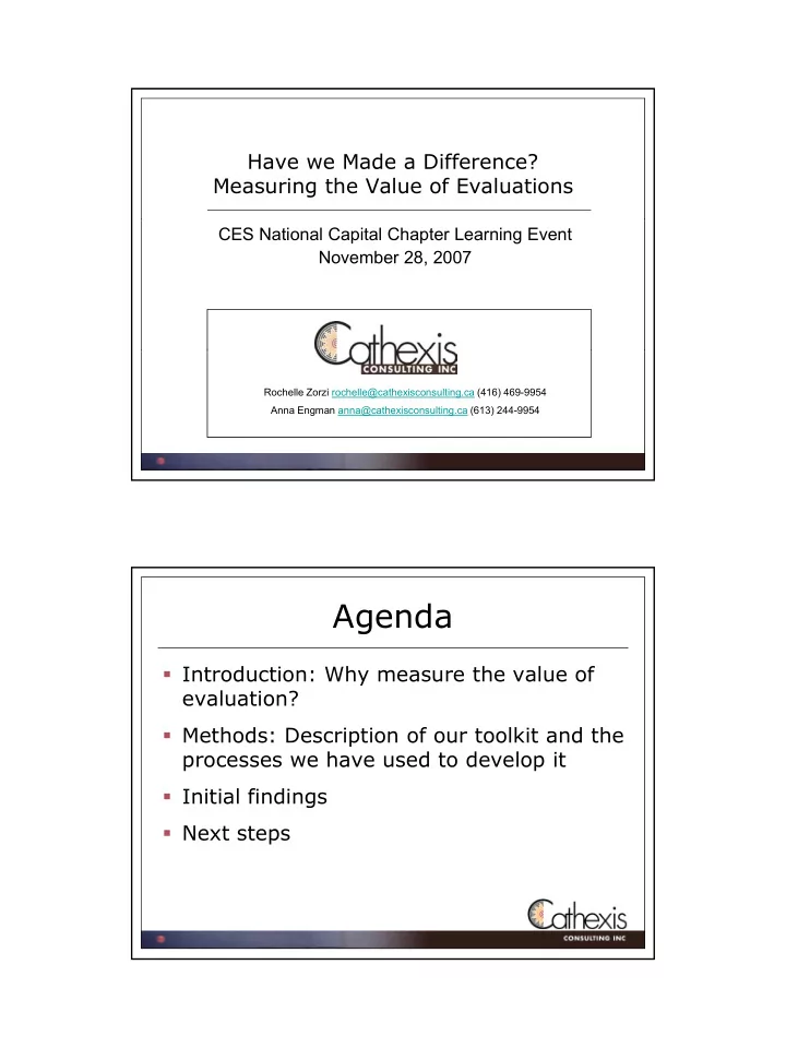 agenda