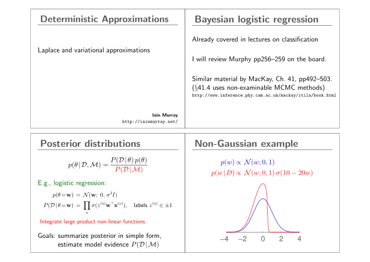 bayesian logistic regression