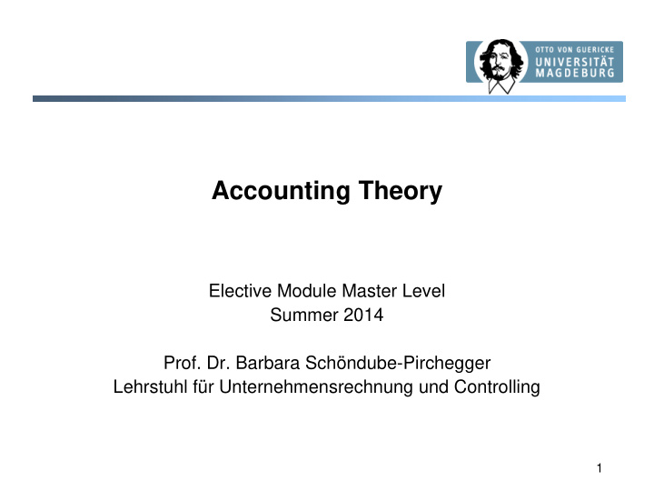 accounting theory