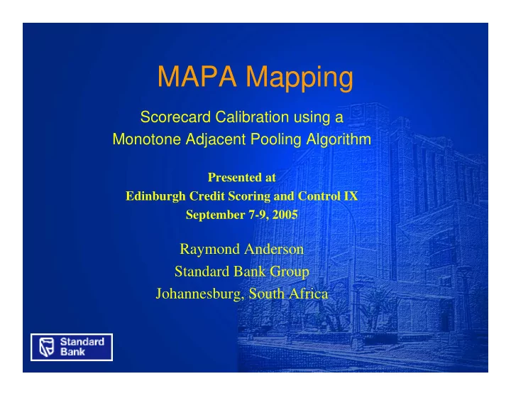 mapa mapping