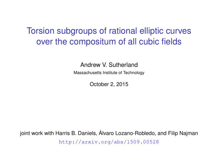 torsion subgroups of rational elliptic curves over the