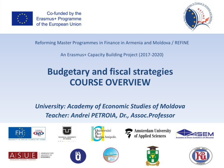 budgetary and fiscal strategies