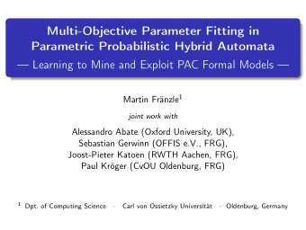 Multi-Objective Parameter Fitting in  Parametric Probabilistic Hybrid Automata   Learning to