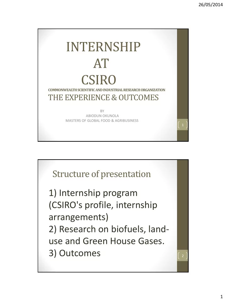 internship