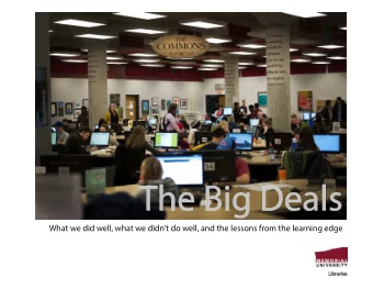 What we did well, what we didnt do well, and the lessons from the learning edge  BACKGROUND