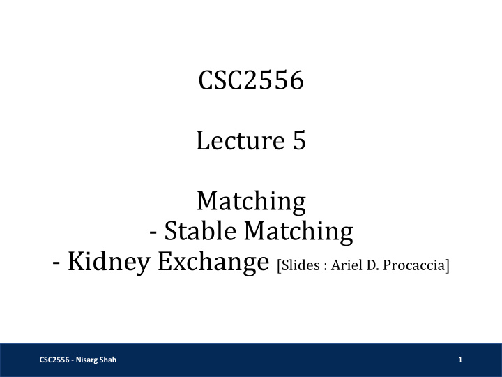 stable matching