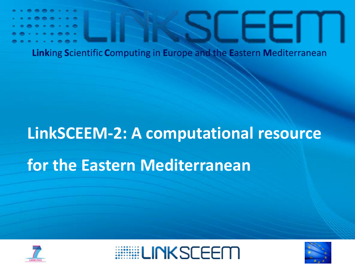 for the eastern mediterranean how it all began fp7 under