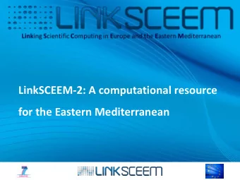 for the Eastern Mediterranean  How it all began  FP7 under Grant Agreement Number: 222904