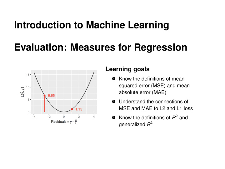 introduction to machine learning evaluation measures for