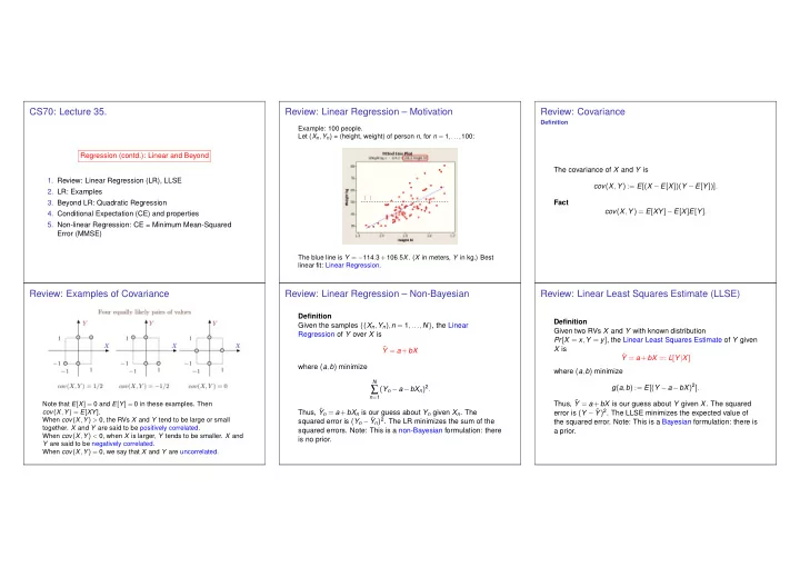 y n a bx n 2 n 1 thus note that e x 0 and e y 0 in these