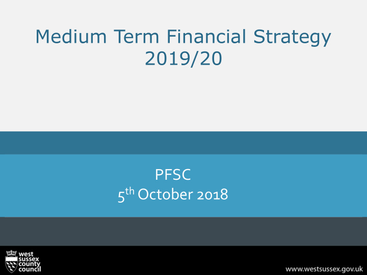 pfsc 5 th october 2018 overview eight years of austerity