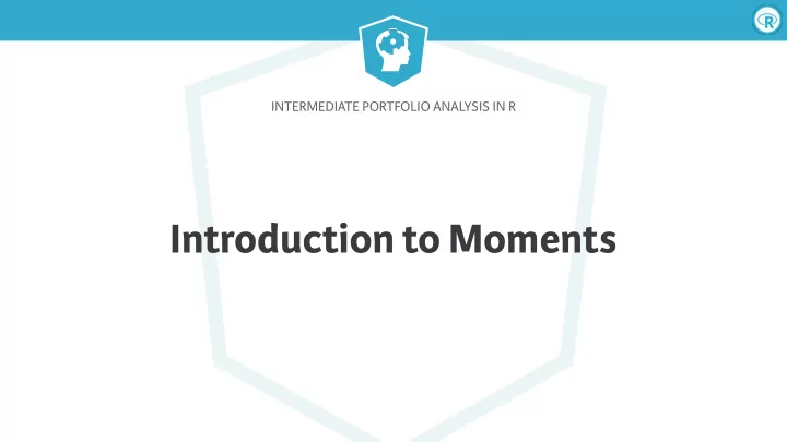 introduction to moments