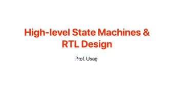 High-level State Machines &amp;  RTL Design  Prof. Usagi  Recap: Clock signal  0ns  10ns  20ns