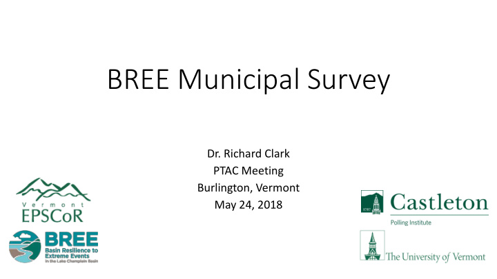 bree municipal survey