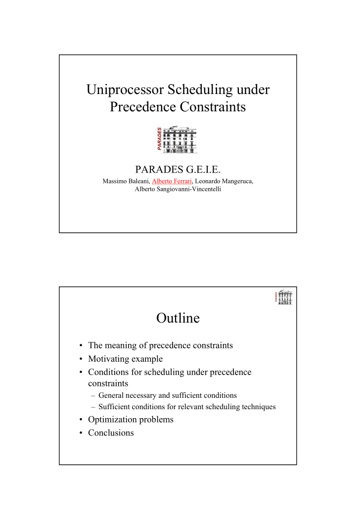 uniprocessor scheduling under precedence constraints