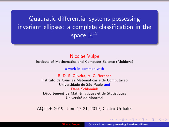 quadratic differential systems possessing invariant