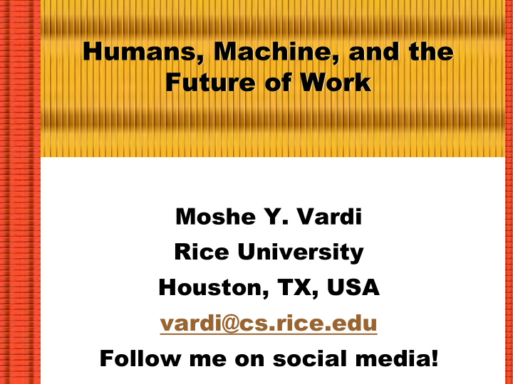humans machine and the future of work