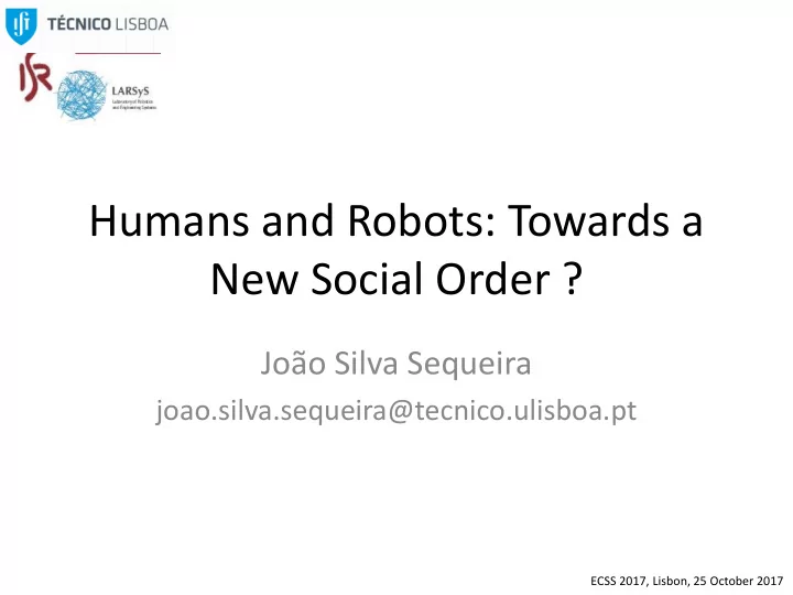new social order