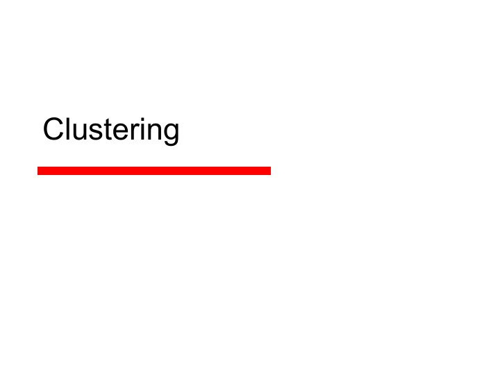 clustering community detection
