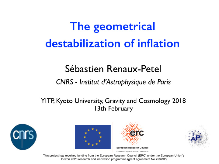 the geometrical destabilization of inflation