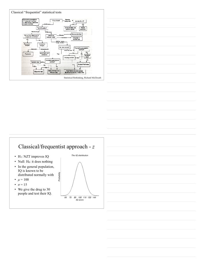 classical frequentist approach z