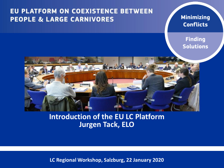 introduction of the eu lc platform jurgen tack elo