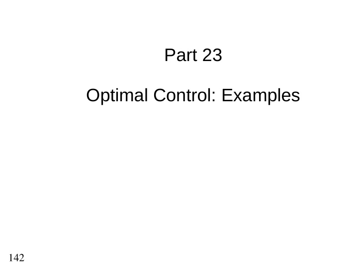 part 23 optimal control examples