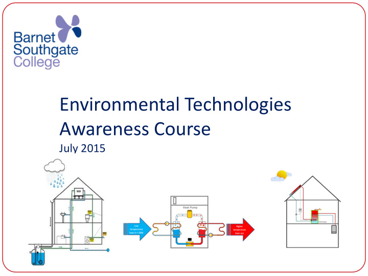 environmental technologies awareness course