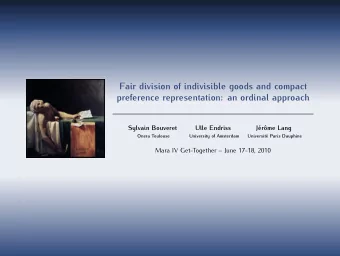 Fair division of indivisible goods and compact  preference representation: an ordinal approach