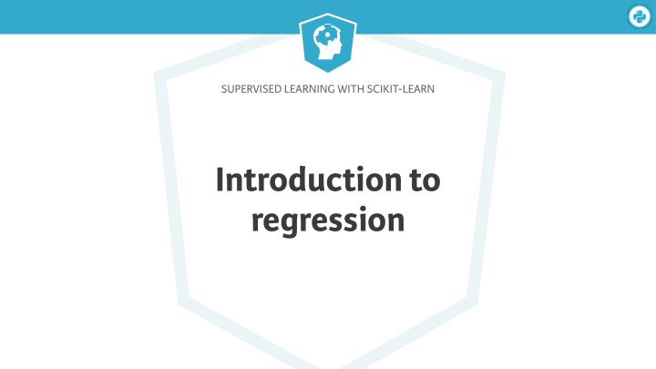 introduction to regression