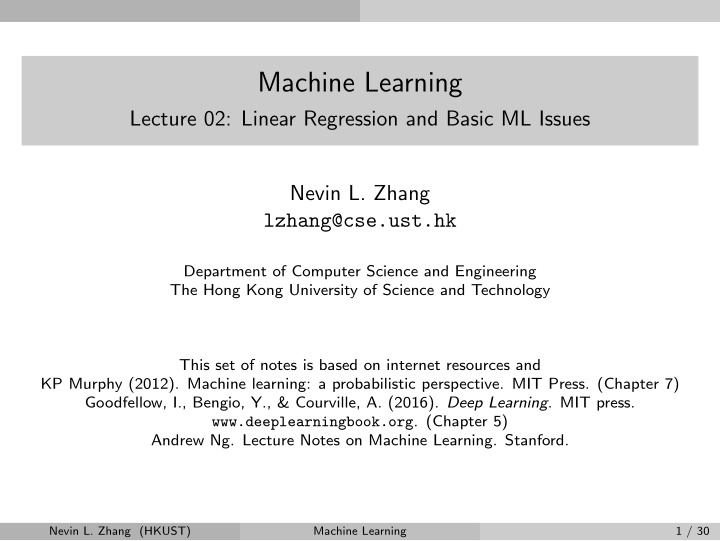 machine learning