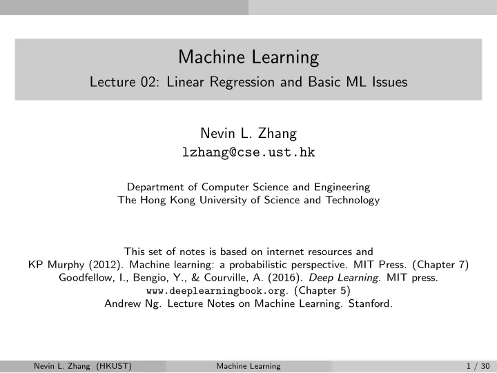 machine learning