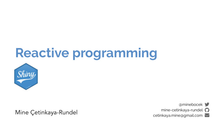 reactive programming