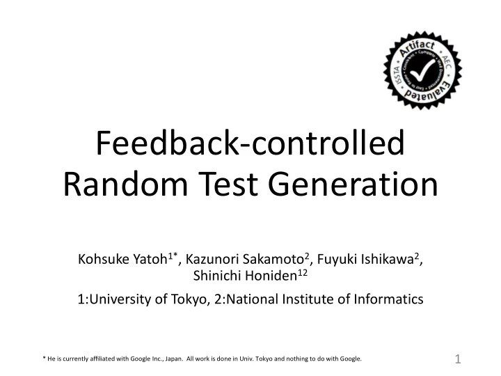 feedback controlled