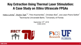 Key Extraction Using Thermal Laser Stimulation:  A Case Study on Xilinx Ultrascale FPGAs Heiko